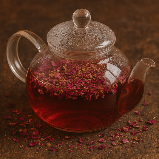 Té de Pétalos de Rosa Triturados – Elegancia y Aroma Floral en Cada Sorbo PREMIUM