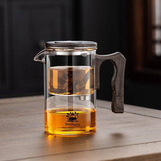 Máxima Comodidad: Tetera de Vidrio con Separador de Infusión