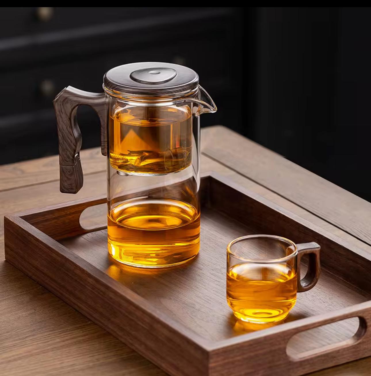Máxima Comodidad: Tetera de Vidrio con Separador de Infusión