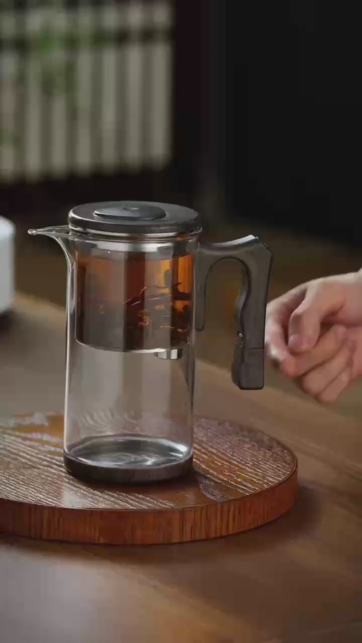 Máxima Comodidad: Tetera de Vidrio con Separador de Infusión