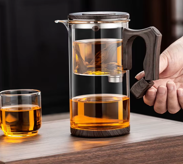 Máxima Comodidad: Tetera de Vidrio con Separador de Infusión